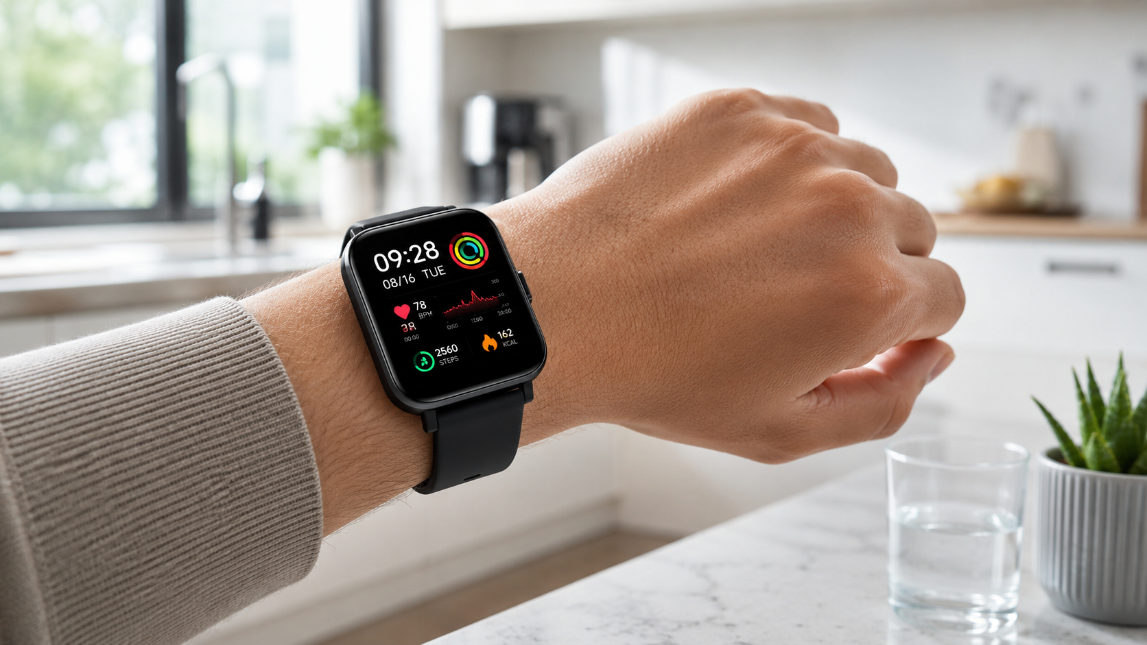 Xiaomi Mijia Smart Watch 3 на запястье пользователя