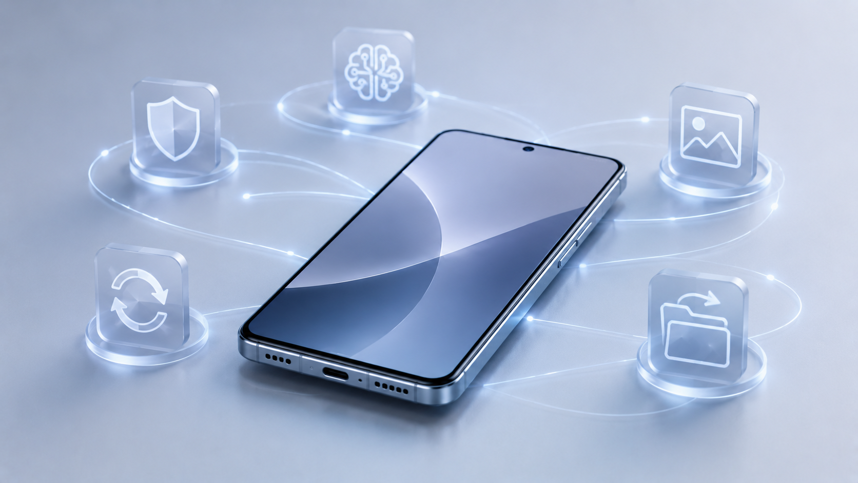 Android-смартфон с новыми функциями обновления Android Drop.