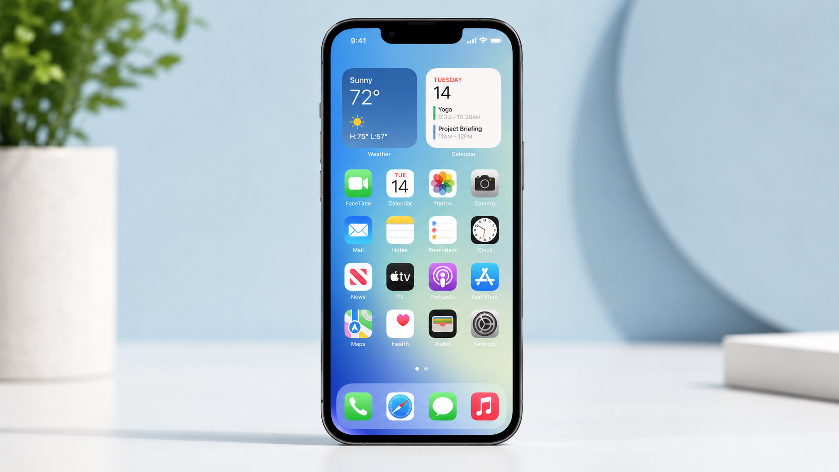 iPhone 18e с интерфейсом и иконками на экране