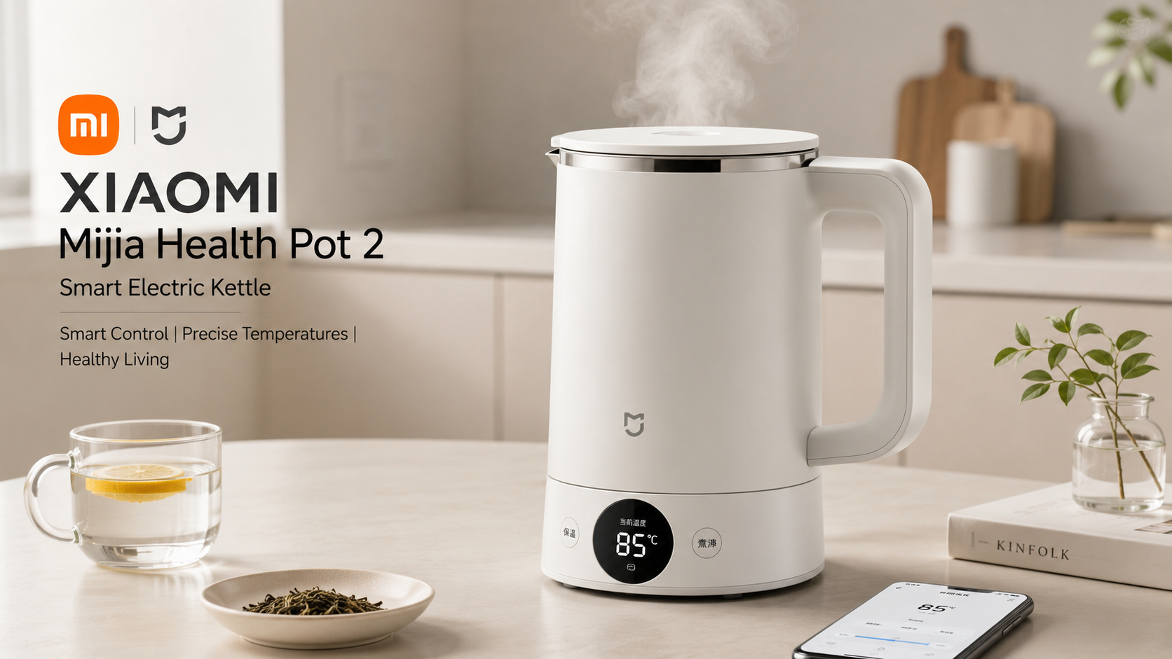 Xiaomi Mijia Health Pot 2 с отображением точной температуры нагрева