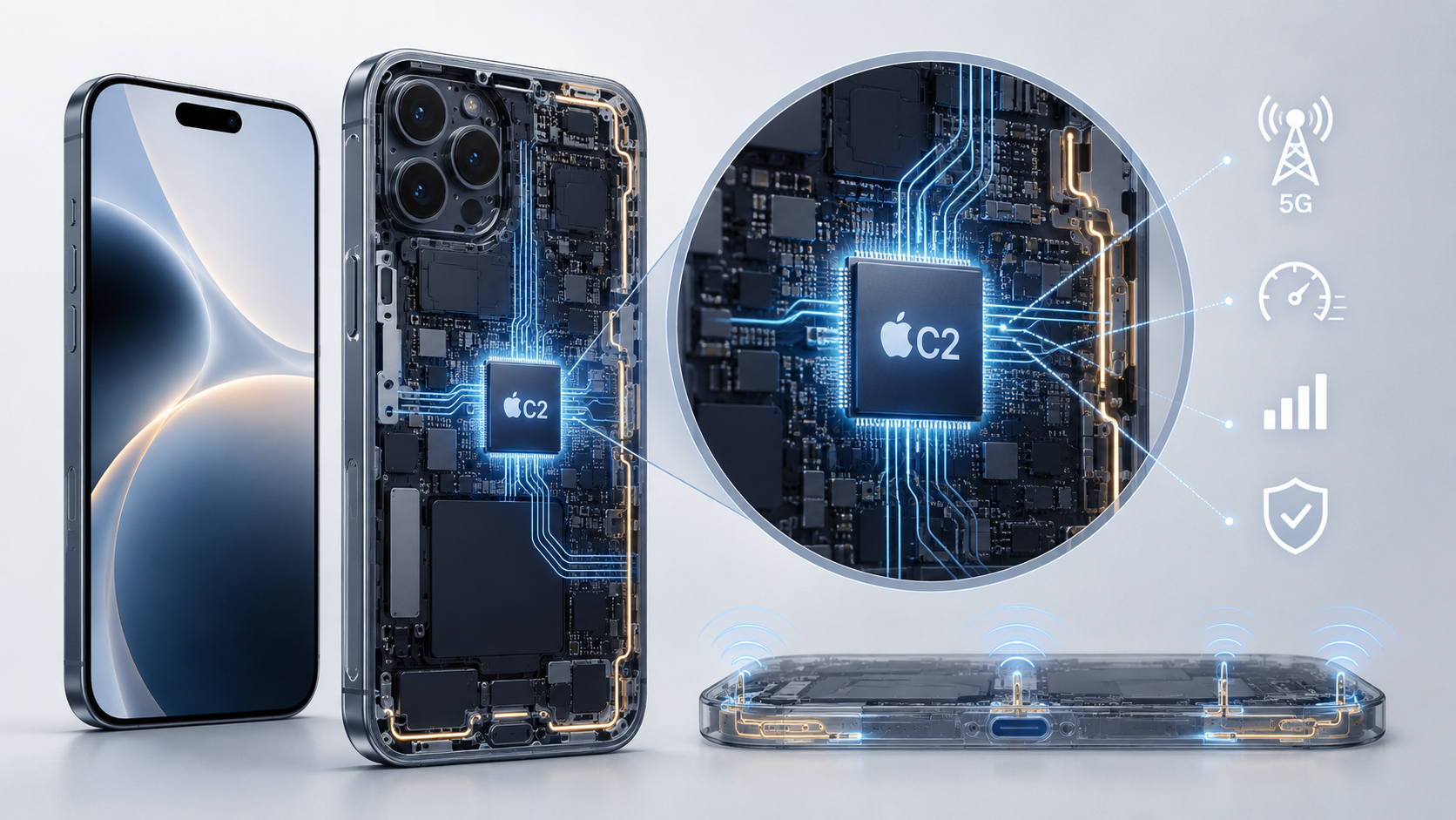 Внутренний модем iPhone 18 Pro C2