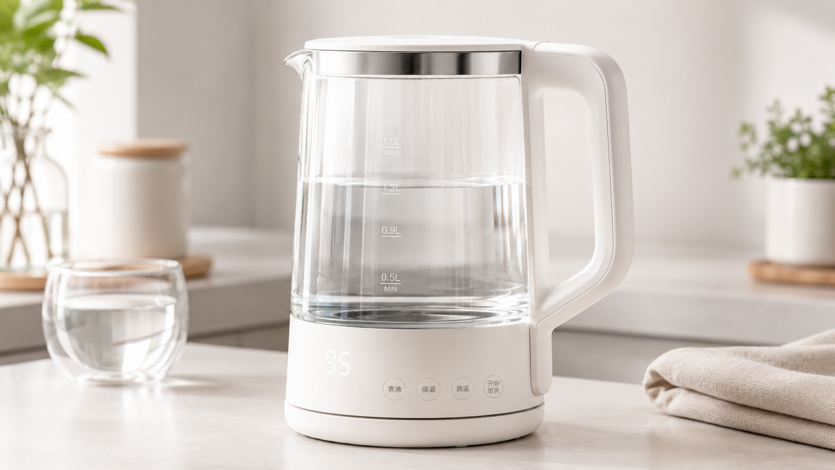 Дизайн и материалы умного чайника Xiaomi Mijia Health Pot 2