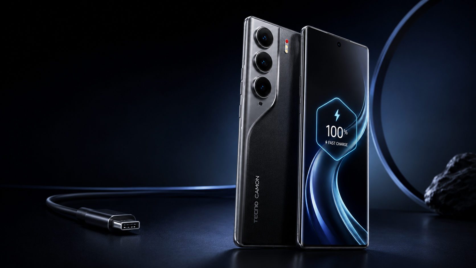 Tecno Camon 40 Premier 5G с акцентом на зарядку и батарею