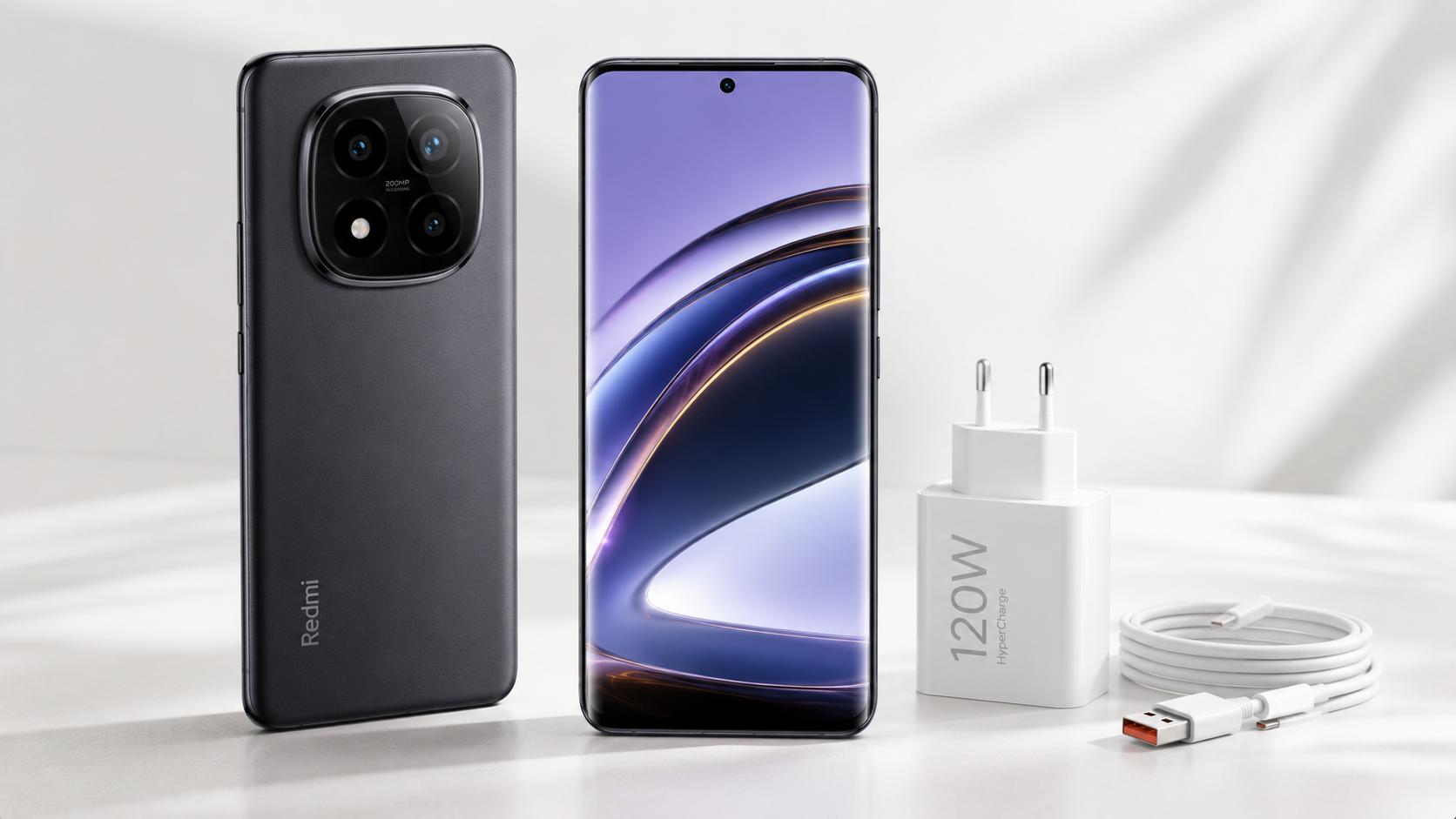 Redmi Note 15 Pro+ с AMOLED-дисплеем и зарядным устройством