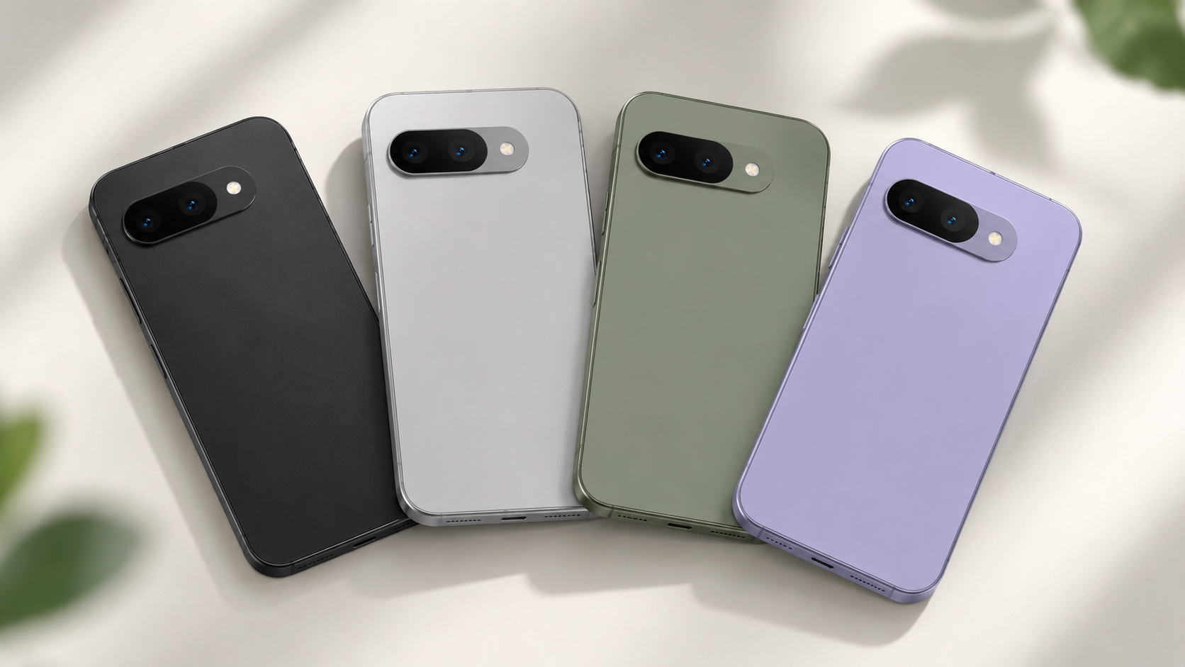 Четыре варианта цвета Google Pixel 11a